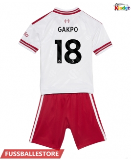 Günstige Liverpool Cody Gakpo #18 Auswärts Trikotsatzt Kinder 2026-27 Kurzarm (+ Kurze Hosen)